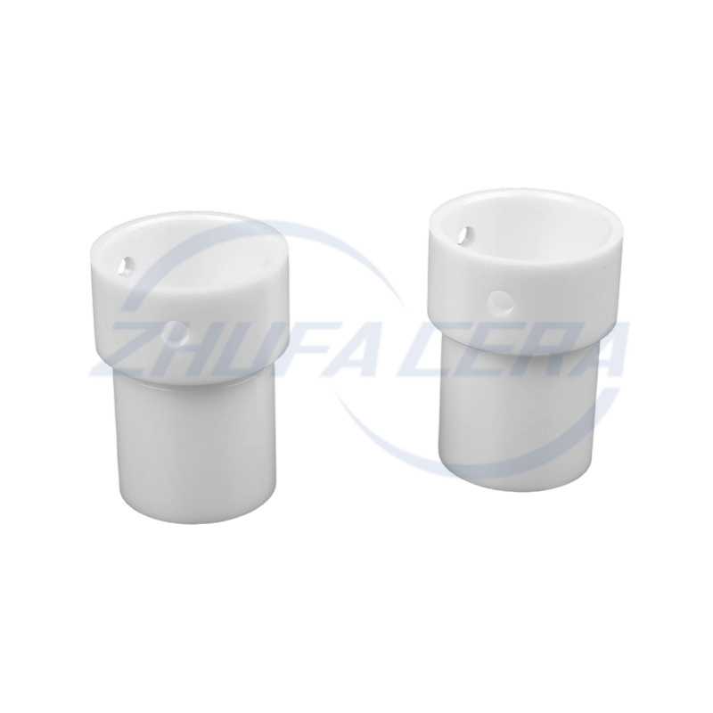 Feadán Ceirmeach Druileáilte T-Shaped Alumina