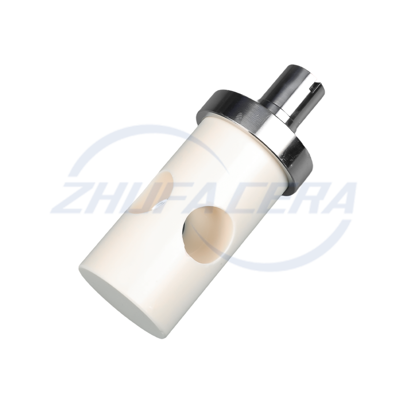 Croílár plunger ceirmeach Alumina